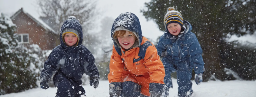 image of kids playing in snow