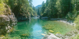 Photo of swimming hole on Vancouver Island
